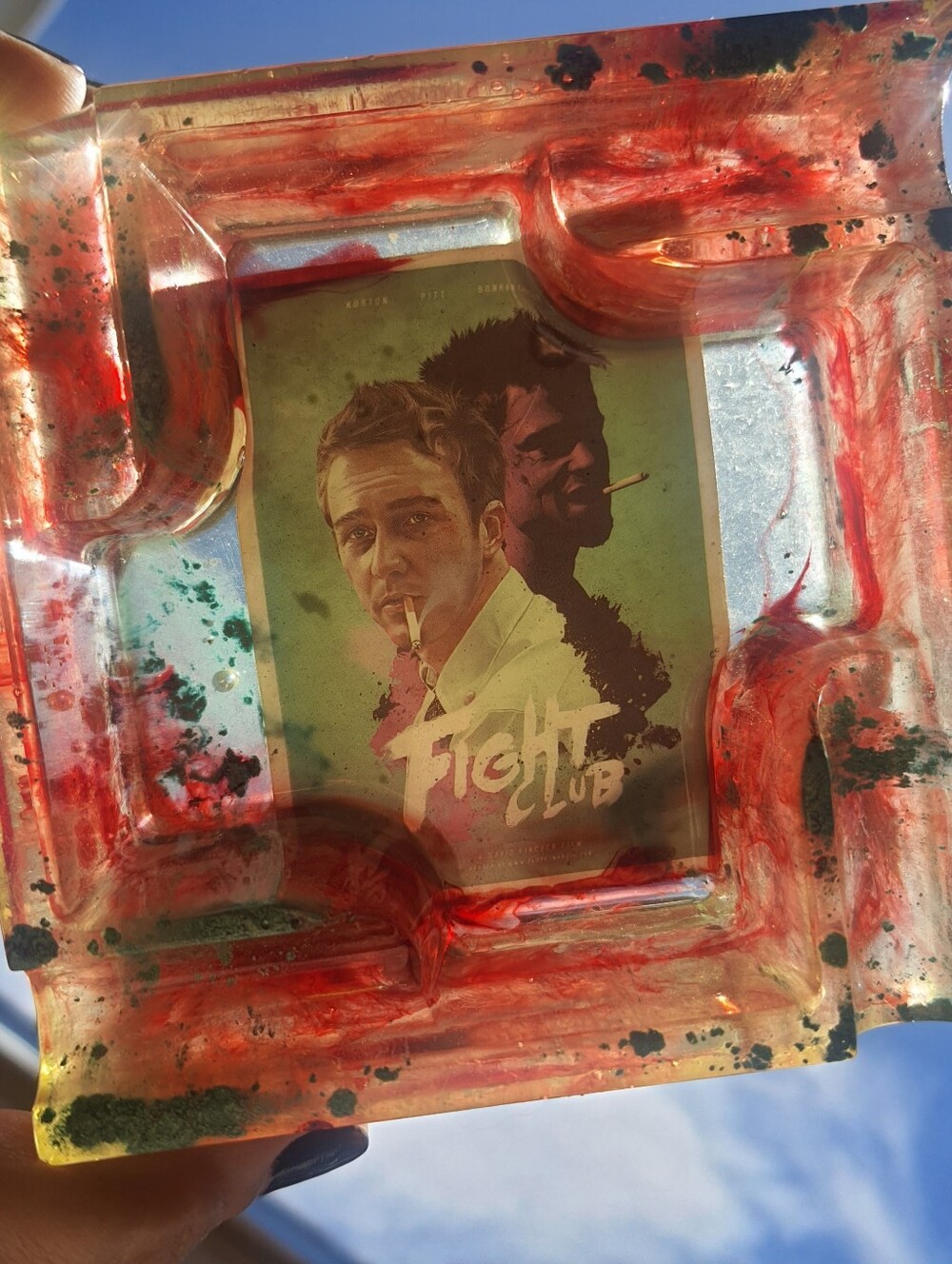 Fight Club Resin Ashtray Brad Pitt Tyler Durdin